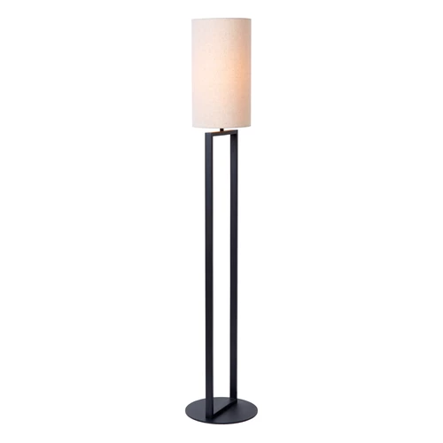 Lucide HERMAN - Lámpara de suelo - Ø 26 cm - 1xE27 - Beige - detalle 1
